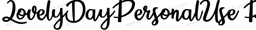 LovelyDayPersonalUse RegularLoveya字体转换